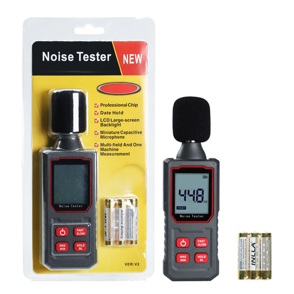 SLM-411 Digital Sound Level Meter 30~130 dBA Decibel Meter Capacitive Microphone Sensor dB Tester 30~130dB SPL Monitor IP54