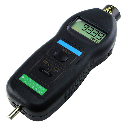 DT-2236C 2in1 Digital Contact and Non-Contact Tachometer Laser / Photo m/min RPM Auto Ranging