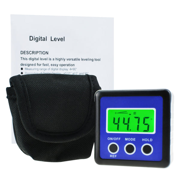 AGF-201  Digital Protractor Angle Gauge Finder Bevel Box Inclinometer Level Meter Magnetic Base