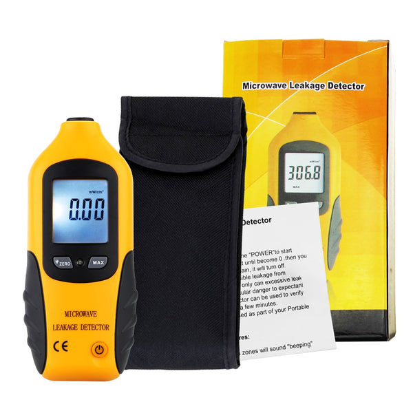 LKD-51 Microwave Oven Leakage Radiation Detector Tester with Backlight & Built-in Alarm 0-9.99mW/cm2, 2450MHz