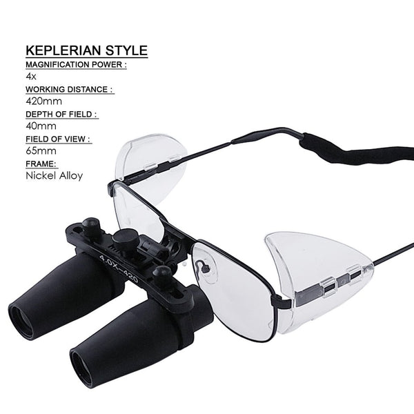NDL-040N Nickel Alloy 4.0x Frame Dental Surgical Medical Loupes Dentistry