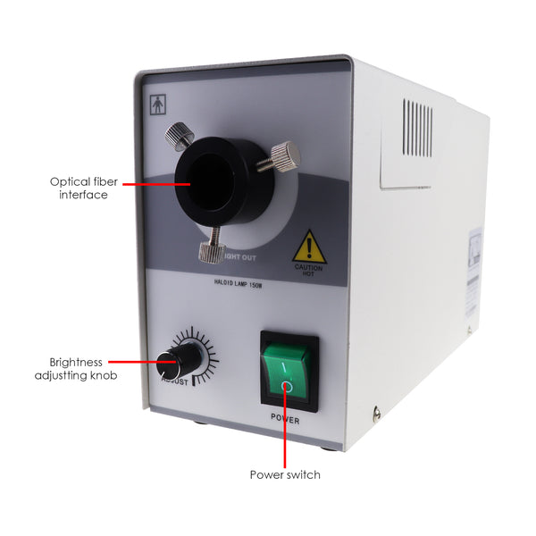 GX-301 Dual Metal Pipe Fiber Optic Halogen Illuminator