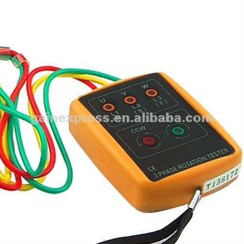 SM-852B 3 Phase Sequence Rotation Indicator Tester Checker