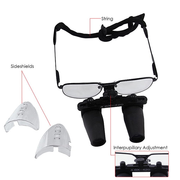 NDL-040N Nickel Alloy 4.0x Frame Dental Surgical Medical Loupes Dentistry