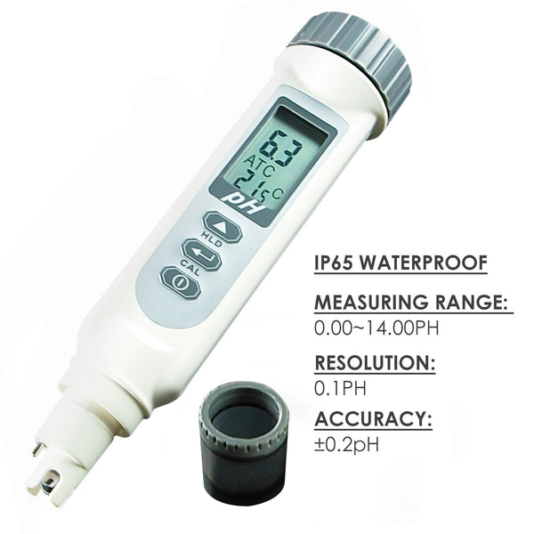 868-5 Waterproof pH meter with Temperature + Auto Calibration