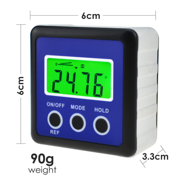 AGF-201  Digital Protractor Angle Gauge Finder Bevel Box Inclinometer Level Meter Magnetic Base