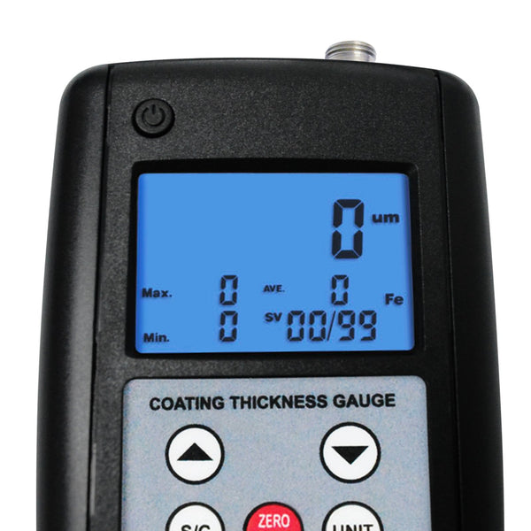 CM-1210B Coating Thickness Meter Gauge F & NF 99 Memories Max Min Avg, Magnetic Induction Eddy Current 0~2000μm 0~80mil