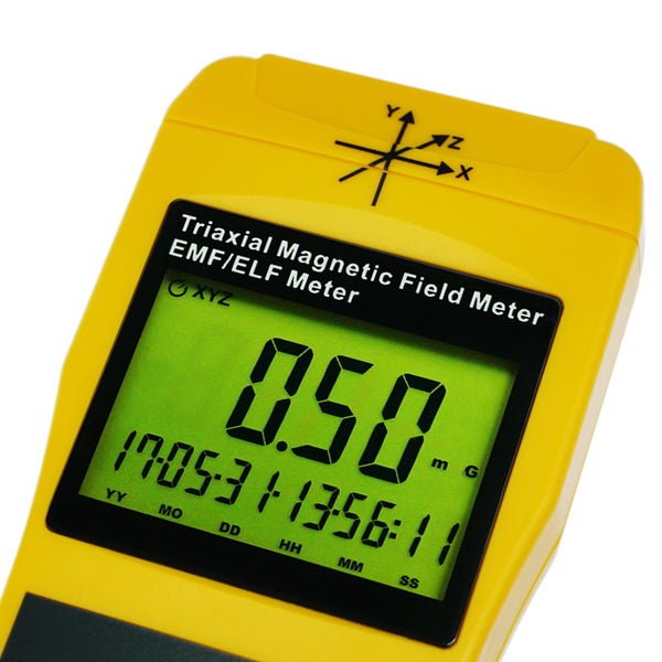 TM-192D Digital  Mini Triple Axis 2000Hz EMF ELF Magnetic Field Meter Gauss Meter 2000mG Datalogger with USB PC Software, Trifield Electromagnetic Field Detector