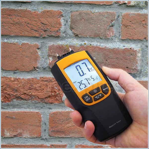 VA-8040 Moisture & Temperature Meter °C °F Wood Bricks Concrete Cement Lime Mortar CE Marking Dual Meter Tester