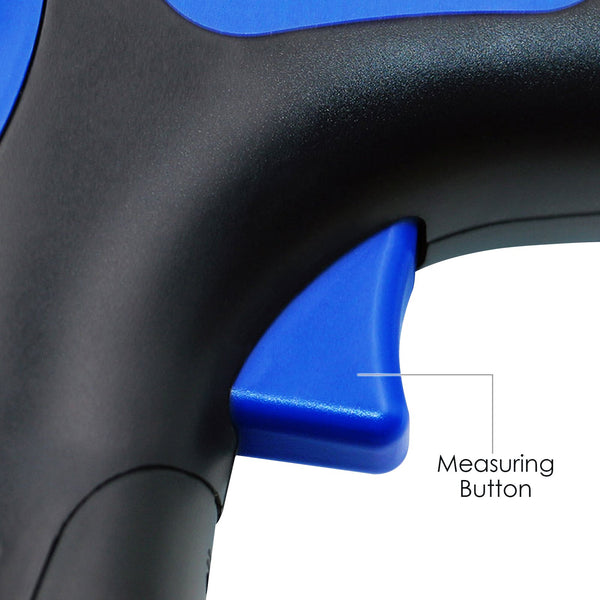 TAC-44 Handheld Digital Laser Non-Contact Tachometer, Rotational Speed Measuring Gun, 2.5-99999 RPM, Record (60 Data) MAX/ MIN/ AVG ±0.02%+1 Digtal Accuracy, Speedometer for Small Engines, Car, Bike, Motorcycle, Surface Speed Tach Meter Gauge