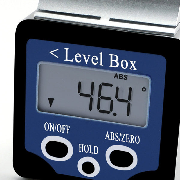 AG-02LB  Digital 360° Bevel Box / Inclinometer w/ Magnets & Spirit Level Angle Finder Large LCD Display