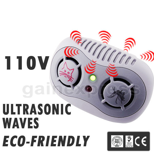 AR-166_110V Electronic Ultrasonic Mouse Mosquito Repeller 50/60Hz