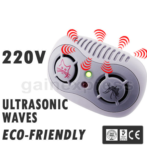 AR-166_220V Electronic Ultrasonic Mouse Mosquito Repeller 50/60Hz