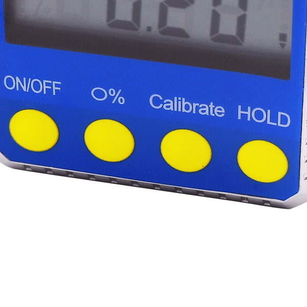 810-100SS Level Bevel Box Digital Angle Finder Gauge Spirit Level/Bubble with Magnets, Inclinometer, Mini Protractor with Absolute, Relative & Always Upright Readings