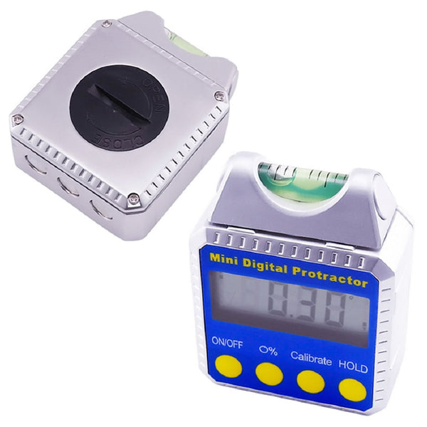 810-100SS Level Bevel Box Digital Angle Finder Gauge Spirit Level/Bubble with Magnets, Inclinometer, Mini Protractor with Absolute, Relative & Always Upright Readings