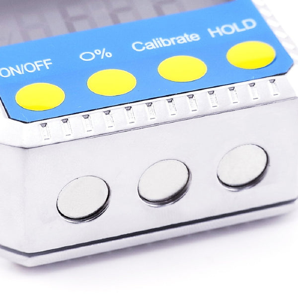 810-100SS Level Bevel Box Digital Angle Finder Gauge Spirit Level/Bubble with Magnets, Inclinometer, Mini Protractor with Absolute, Relative & Always Upright Readings