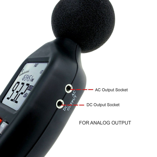 SLM-25 Sound Level Meter with Backlit Display High Accuracy Measuring 30dB~130dB with Data Logging Function Instrument Compact Professional