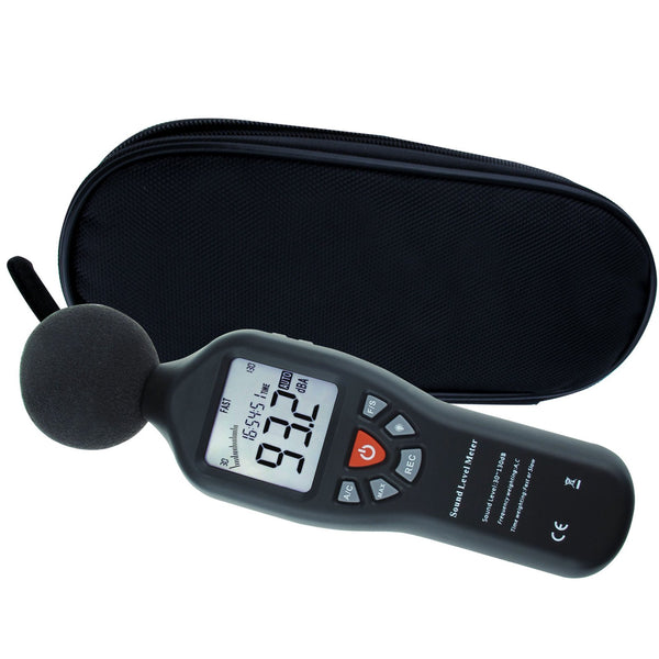 SLM-25 Sound Level Meter with Backlit Display High Accuracy Measuring 30dB~130dB with Data Logging Function Instrument Compact Professional