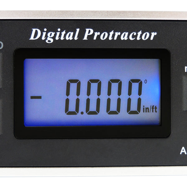 AG-82413B Digital Protractor Angle Finder Level Inclinometer Magnetic V-Groove 0~360 with Backlight IP65