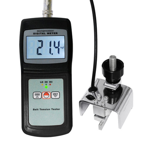 BTT-2880 Digital Belt Tension Meter Gauge, 0~77 kg /  0~120 lb / 0~750 Newtons / 0~144 Seems