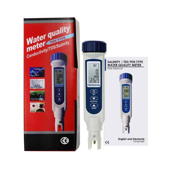 837-3 Pentype TDS / Salinity / Temperature Tester Water Quality Meter with ATC