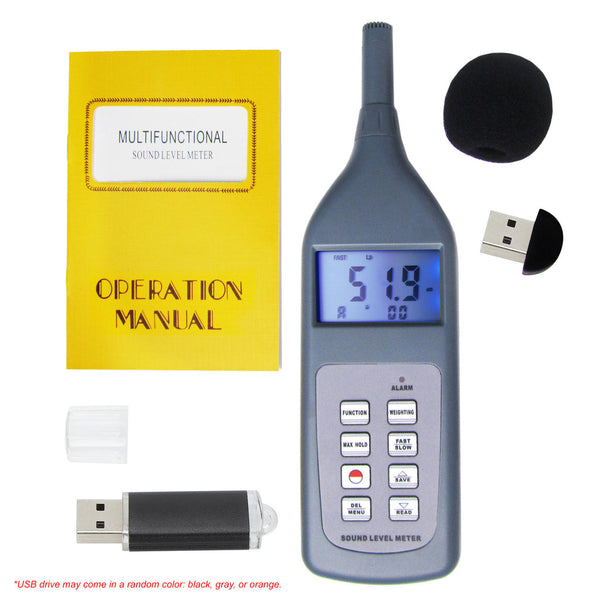 SL-5868P-BT Professional Sound Level Meter 30~130dB CD Software & Bluetooth