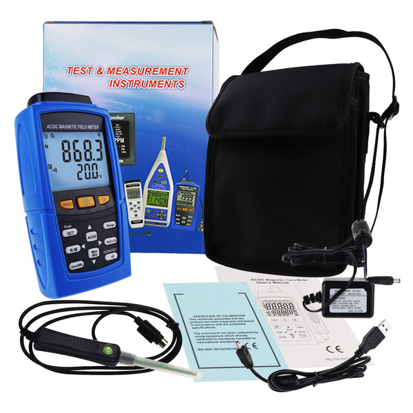 TM-197 AC / DC Gaussmeter Magnetic Field Strength Meter Teslameter Magnetometer
