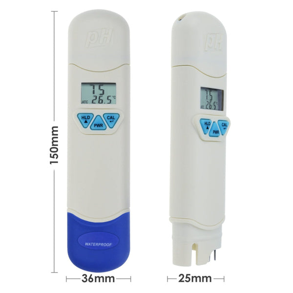 PH868-1 Waterproof pH meter w/ Temperature + Auto Calibration