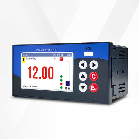 Industrial Paperless Recorder Data Logger Temperature Pressure Current Voltage Smart Recorder