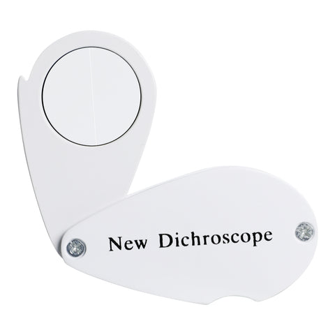 CLMG-7209_WHT Foldaway Dichroscope Gemstone Jewelry Testing Tool Lightweight and Portable Ideal for Jewelers and Gemologists