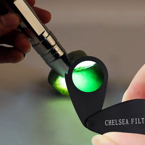 CLMG-7301 Chelsea Filter Mini Gemstone Tool 21mm Lens Diameter with Glass Filter Foldable Design Heavy Duty