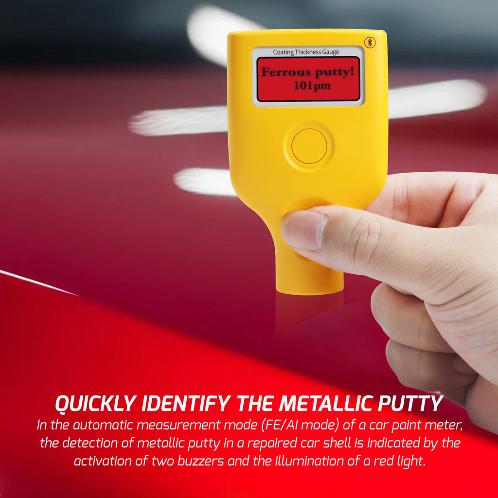 Color Depth Tester CTM-407 Paint Thickness Meter Mil Coating Depth Gauge Tester with Fe/N ...