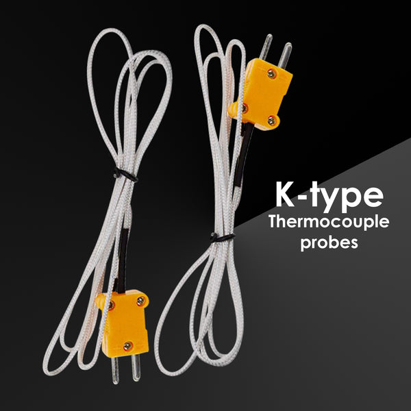 68022 Digital 2 Channels K-Type Thermometer 2 Thermocouples -50~1300°C (-58~2372°F)