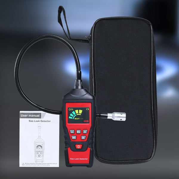 LKD-425 Gas Leak Detector Combustible Gas Test Analyzer Portable Natural Gas Sniffer for Flammable Natural Gas Acetone Propane Benzene Ethanol Gasoline Methane etc 0~9999PPM Measurement Range