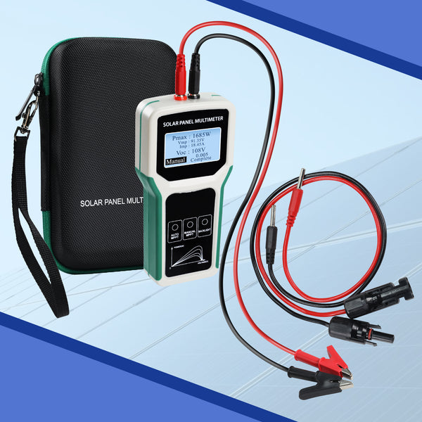 EMF-509 Solar Panel Meter 5-1800W MPPT Tester with Auto/Manual Detection Voltage, Current, Photovoltaic Panel Multimeter for PV Systems