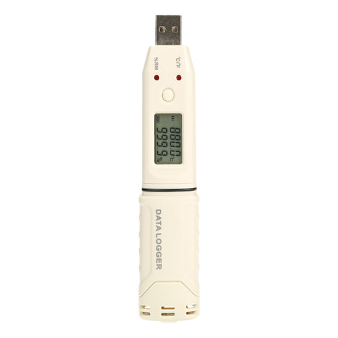 GM1365 Pentype USB Flash Disk Thermometer with Data Recorder Digital Temperature and Humidity Datalogger for Research