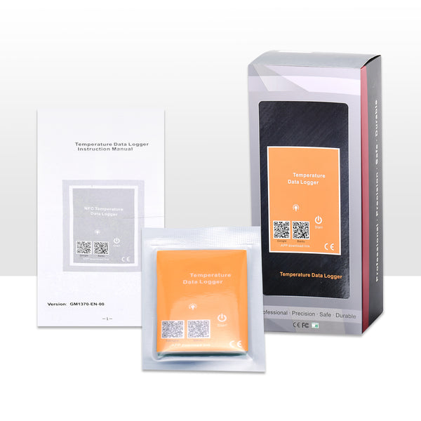 DLG-477 CE Approved IP67 Waterproof 4000 Sets Data NFC Temperature Datalogger Wireless Data Logger Temperature Recorder for Cold Chain