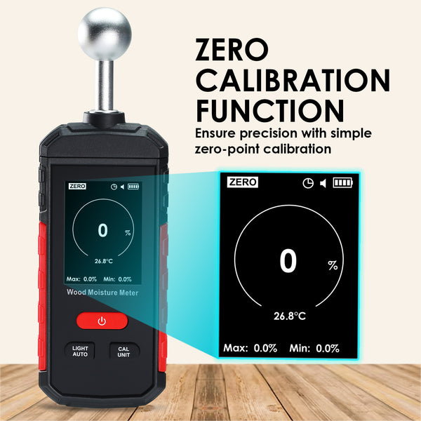 HTM-495 Moisture Meter for Drywall, Wood Moisture Meters for Walls, Firewood Floor Humidity Detector Lumber Humidity Tester Paper Ceramic Ceiling Firewood Cardboard Humidity Building Material