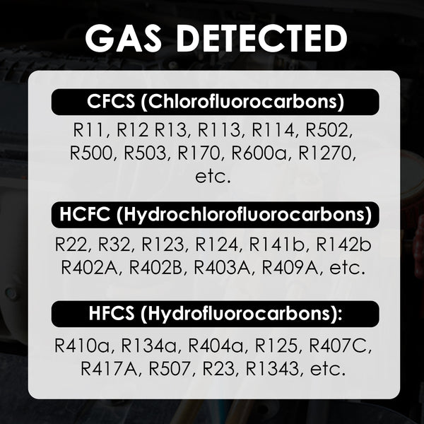 LKD-431 Halogen Gas Leak Detector High Sensitivity for Air Conditioning Repair, Car Repair, Gas Pipelines, Industrial Plant, Home Use with 10.5-inch Gooseneck Probe Visual, Audible and Vibration Alert