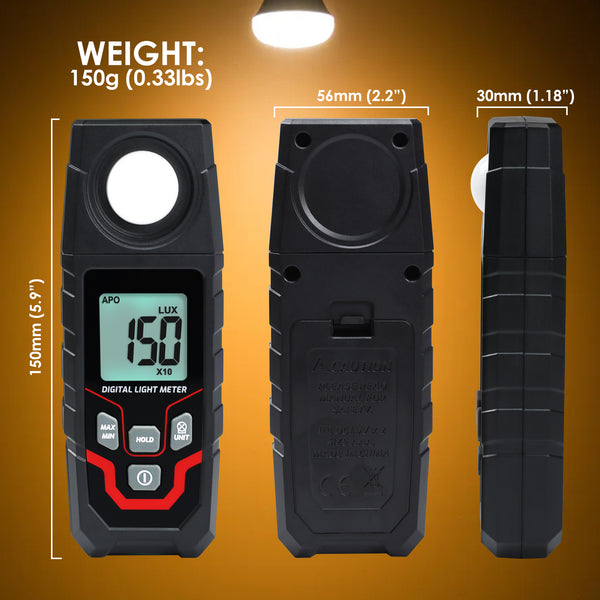 LUX-429 Digital Light Lux Meter Illuminance Tester Photometer Luxmeter High Precision Illuminometer Lx FC Measurement for Photography, Schools, Hospitals, Workplaces and other Environmental Monitoring