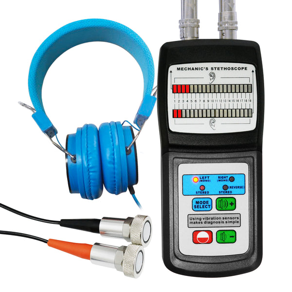 MS-120 Landtek Digital Mechanic's Engine Stethoscope with Headphone & 2 Separate Sensor Probe 10~10K Hz