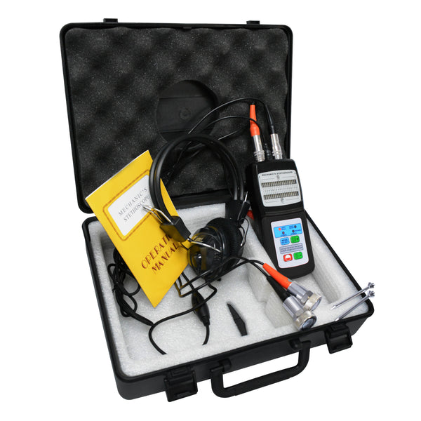 MS-120 Landtek Digital Mechanic's Engine Stethoscope with Headphone & 2 Separate Sensor Probe 10~10K Hz