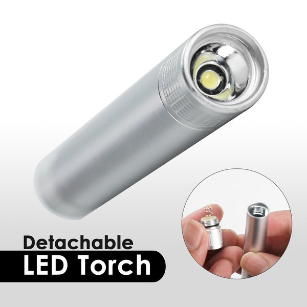 MSC-454 Magnification Microscope 100X LED Lightning Scale Loupe Compact Portable High Magnifying Glass Geology Metallurgy Research