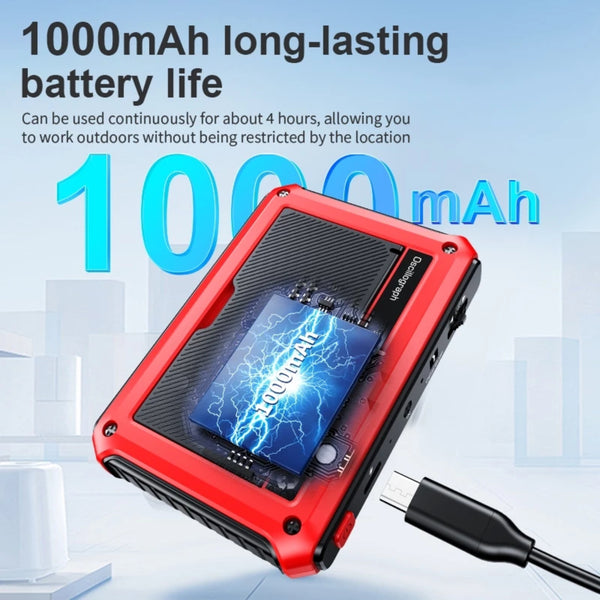 MUL-498 Portable Handheld Digital Oscilloscope Voltage, Frequency, Rise Time, Duty Cycle for Professional and DIY Analysis