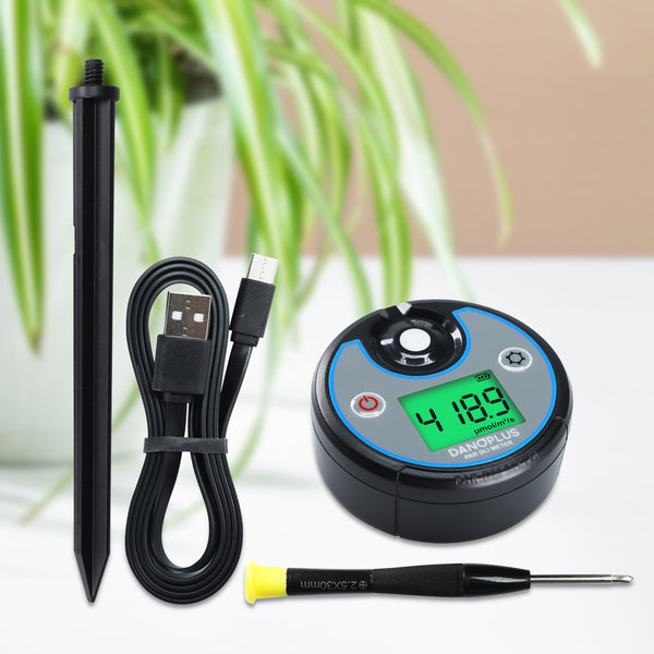 PAR-499 Digital PAR DLI Meter Datalogger Plant Light Meter for Growers, Measures PAR & Daily Light Integral (400-700nm) Photosynthetic Light, Ideal for Hydroponics, Greenhouses & Indoor Gardening