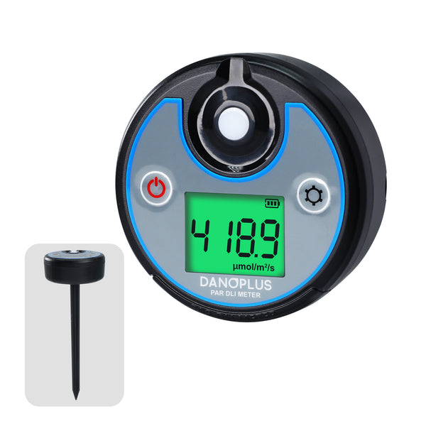 PAR-499 Digital PAR DLI Meter Datalogger Plant Light Meter for Growers, Measures PAR & Daily Light Integral (400-700nm) Photosynthetic Light, Ideal for Hydroponics, Greenhouses & Indoor Gardening