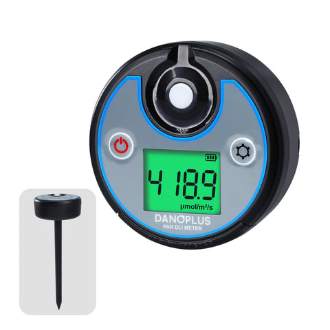 PAR-499 Digital PAR DLI Meter Datalogger Plant Light Meter for Growers, Measures PAR & Daily Light Integral (400-700nm) Photosynthetic Light, Ideal for Hydroponics, Greenhouses & Indoor Gardening