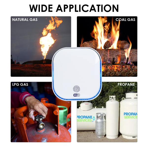 SNT961W Smart Wifi Natural Gas Alarm Sensor LPG Methane CH4 Combustible Gas Leak Detectors Support Home Smart Life Plug in and Protect
