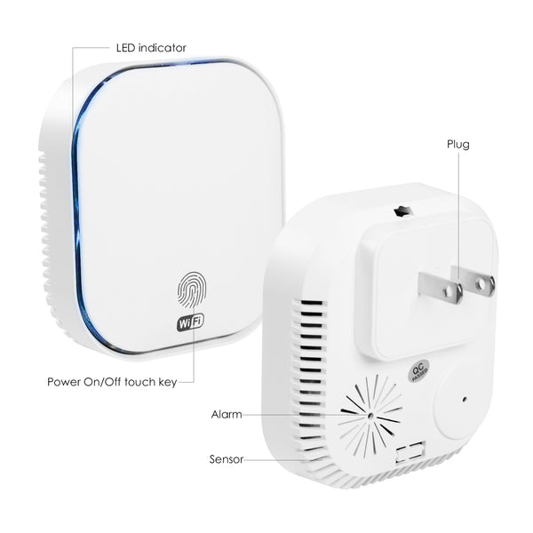 SNT961W Smart Wifi Natural Gas Alarm Sensor LPG Methane CH4 Combustible Gas Leak Detectors Support Home Smart Life Plug in and Protect