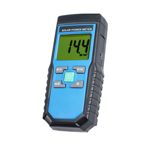 T206 Solar Power Meter BTU/(ft2*h) W/m2 Radiation Energy Cell Tester